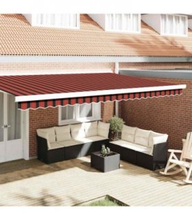 vidaXL Awning Valance Replacement Orange / Black / Yellow 480 x 20 cm — Colour: Orange/black/yellow, Size: 5 m
