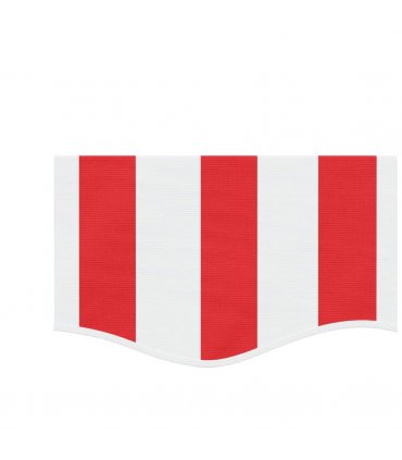 vidaXL Replacement Fabric for Awning Valance Red and White Stripe 3 m