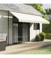 vidaXL Replacement Fabric for Awning Valance Cream Stripe 4 m