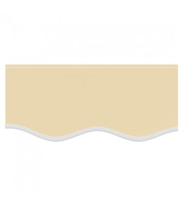 vidaXL Replacement Fabric for Awning Valance Cream Stripe 4 m