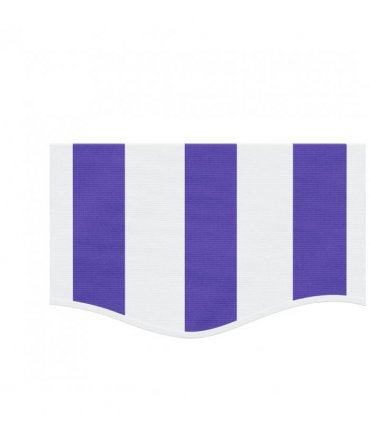 vidaXL Replacement Fabric for Awning Valance Blue and White Stripe 4 m