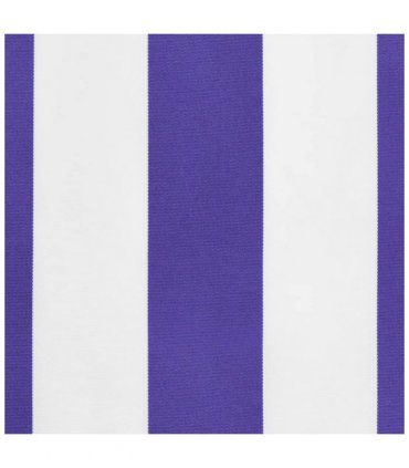 vidaXL Replacement Fabric for Awning Valance Blue and White Stripe 4 m