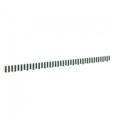 vidaXL Awning Valance Replacement Green and White 4 m Polyester