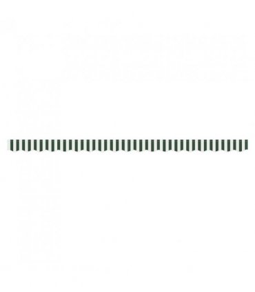 vidaXL Awning Valance Replacement Green and White 4 m Polyester