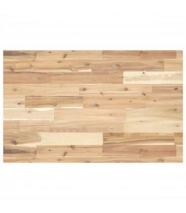 vidaXL Bathroom Vanity Top Untreated 140x50x4 cm Solid Wood Acacia — Colour: natural, Size: 140 x 50 x 4 cm