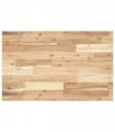 vidaXL Bathroom Vanity Top Untreated 120x50x4 cm Solid Wood Acacia — Colour: natural, Size: 120 x 50 x 4 cm