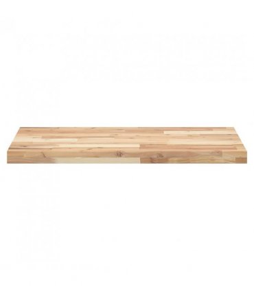 vidaXL Bathroom Vanity Top Untreated 120x50x4 cm Solid Wood Acacia — Colour: natural, Size: 120 x 50 x 4 cm