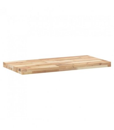 vidaXL Bathroom Vanity Top Untreated 80x40x4 cm Solid Wood Acacia — Colour: natural, Size: 80 x 40 x 4 cm