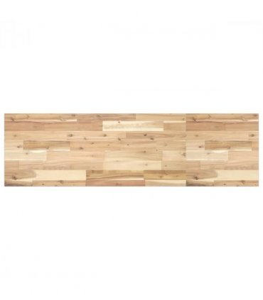 vidaXL Bathroom Vanity Top Untreated 160x40x2 cm Solid Wood Acacia — Colour: natural, Size: 160 x 40 x 2 cm
