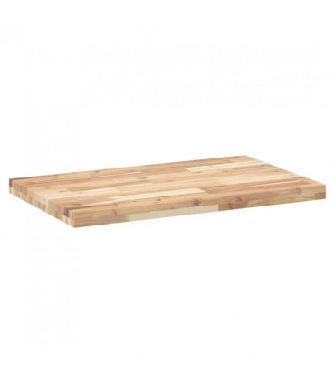 vidaXL Bathroom Vanity Top Untreated 60x50x4 cm Solid Wood Acacia — Colour: natural, Size: 60 x 50 x 4 cm