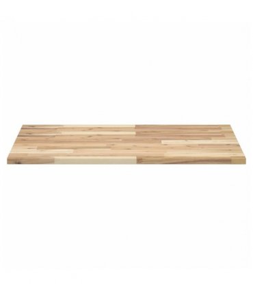 vidaXL Bathroom Vanity Top Untreated 100x60x2 cm Solid Wood Acacia — Colour: natural, Size: 100 x 60 x 2 cm