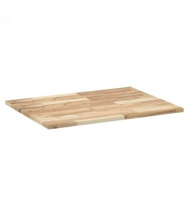 vidaXL Bathroom Vanity Top Untreated 100x60x2 cm Solid Wood Acacia — Colour: natural, Size: 100 x 60 x 2 cm