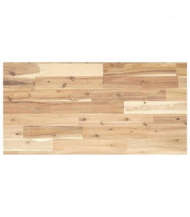 vidaXL Bathroom Vanity Top Untreated 100x40x2 cm Solid Wood Acacia — Colour: natural, Size: 100 x 40 x 2 cm