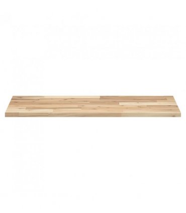 vidaXL Bathroom Vanity Top Untreated 100x40x2 cm Solid Wood Acacia — Colour: natural, Size: 100 x 40 x 2 cm