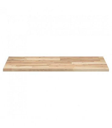 vidaXL Bathroom Vanity Top Untreated 100x50x2 cm Solid Wood Acacia — Colour: natural, Size: 100 x 50 x 2 cm