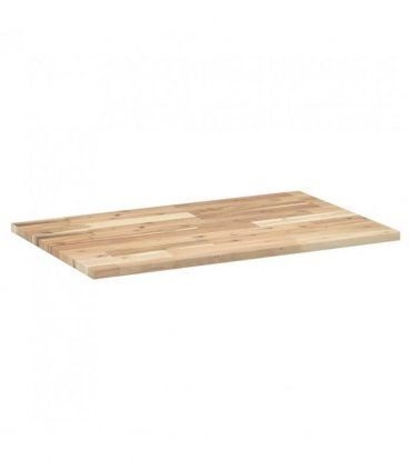 vidaXL Bathroom Vanity Top Untreated 100x50x2 cm Solid Wood Acacia — Colour: natural, Size: 100 x 50 x 2 cm