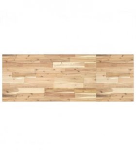 vidaXL Bathroom Vanity Top Untreated 160x50x2 cm Solid Wood Acacia — Colour: natural, Size: 160 x 50 x 2 cm