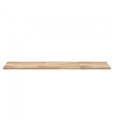 vidaXL Bathroom Vanity Top Untreated 160x50x2 cm Solid Wood Acacia — Colour: natural, Size: 160 x 50 x 2 cm
