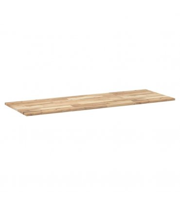 vidaXL Bathroom Vanity Top Untreated 160x50x2 cm Solid Wood Acacia — Colour: natural, Size: 160 x 50 x 2 cm