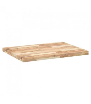 vidaXL Bathroom Vanity Top Untreated 80x60x4 cm Solid Wood Acacia — Colour: natural, Size: 80 x 60 x 4 cm