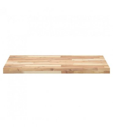 vidaXL Bathroom Vanity Top Untreated 100x60x4 cm Solid Wood Acacia — Colour: natural, Size: 100 x 60 x 4 cm