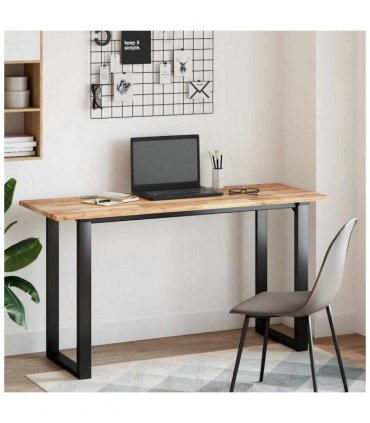 vidaXL Desk Top Untreated 160x50x2 cm Solid Wood Acacia — Colour: natural, Size: 160 x 50 x 2 cm