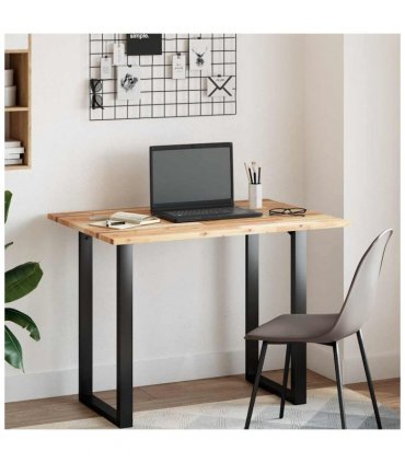 vidaXL Desk Top Untreated 80x70x2 cm Solid Wood Acacia — Colour: natural, Size: 80 x 70 x 2 cm