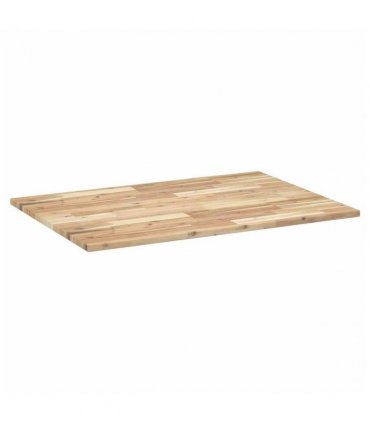 vidaXL Desk Top Untreated 80x70x2 cm Solid Wood Acacia — Colour: natural, Size: 80 x 70 x 2 cm