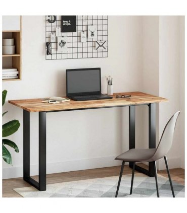 vidaXL Desk Top Oil Finished 120x60x2 cm Solid Wood Acacia — Size: 120 x 60 x 2 cm