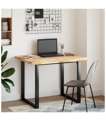 vidaXL Desk Top Untreated 100x80x4 cm Solid Wood Acacia — Colour: natural, Size: 100 x 80 x 4 cm