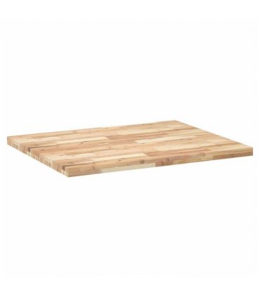 vidaXL Desk Top Untreated 100x80x4 cm Solid Wood Acacia — Colour: natural, Size: 100 x 80 x 4 cm
