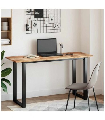 vidaXL Desk Top Oil Finished 120x50x2 cm Solid Wood Acacia — Size: 120 x 50 x 2 cm