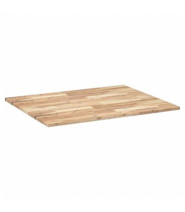 vidaXL Desk Top Untreated 100x80x2 cm Solid Wood Acacia — Colour: natural, Size: 100 x 80 x 2 cm