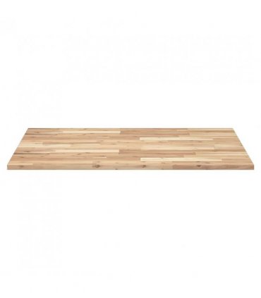 vidaXL Desk Top Untreated 100x80x2 cm Solid Wood Acacia — Colour: natural, Size: 100 x 80 x 2 cm