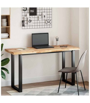 vidaXL Desk Top Untreated 140x50x4 cm Solid Wood Acacia — Colour: natural, Size: 140 x 50 x 4 cm