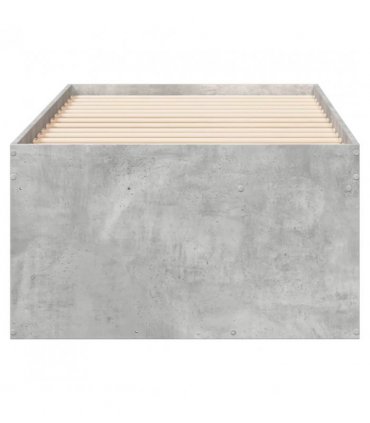 vidaXL Daybed with Drawers without Mattress Concrete Grey 90x190 cm Single — Size: 90 x 190 cm