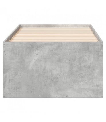 vidaXL Daybed with Drawers without Mattress Concrete Grey 90x200 cm — Size: 90 x 200 cm