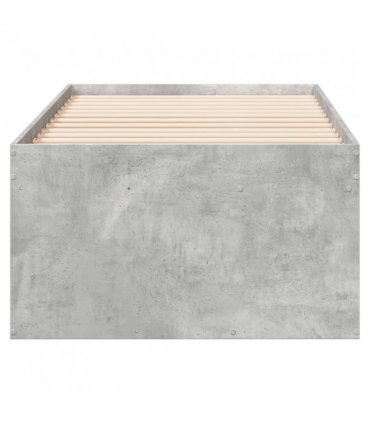 vidaXL Daybed with Drawers without Mattress Concrete Grey 75x190 cm Small Single — Size: 75 x 190 cm
