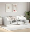 vidaXL Daybed | White | Engineered wood | 100x200 cm | Daybed | Rectangular — Size: 100 x 200 cm