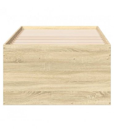 vidaXL Daybed | Sonoma Oak | Engineered Wood, Plywood | Single | Daybed — Size: 90 x 200 cm