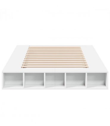vidaXL Bed Frame without Mattress White 120x200 cm — Size: 120 x 200 cm — V0672117755