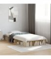 vidaXL Bed Frame without Mattress Sonoma Oak 75x190 cm Small Single — Size: 75 x 190 cm — V0672117760