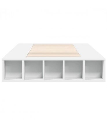 vidaXL Bed Frame without Mattress White 75x190 cm Small Single — Size: 75 x 190 cm — V0672117773