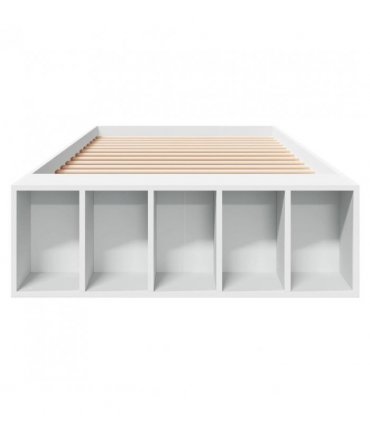 vidaXL Bed Frame without Mattress White 75x190 cm Small Single — Size: 75 x 190 cm — V0672117819