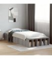 vidaXL Bed Frame without Mattress Grey Sonoma 90x190 cm Single — Size: 90 x 190 cm — V0672117840