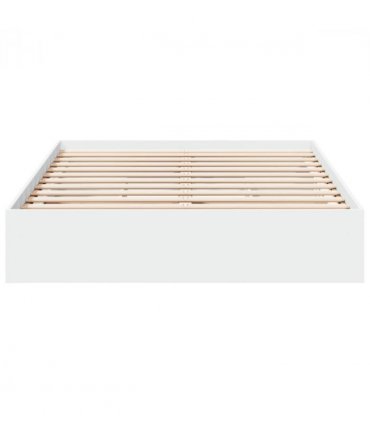 vidaXL Bed Frame with Drawers without Mattress White 140x200 cm — Size: 140 x 200 cm — V0672117849
