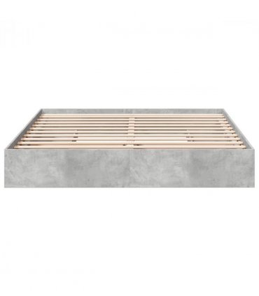 vidaXL Bed Frame with Drawers without Mattress Concrete Grey 180x200 cm Super King — Size: 180 x 200 cm