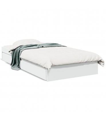 vidaXL Bed Frame with Drawers without Mattress White 90x200 cm — Size: 90 x 200 cm — V0672117869