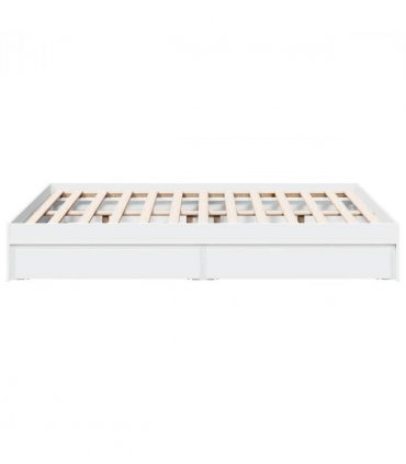 vidaXL Bed Frame with Drawers without Mattress White 120x200 cm — Size: 120 x 200 cm — V0672117895