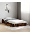 vidaXL Bed Frame with Drawers without Mattress Smoked Oak 100x200 cm — Size: 100 x 200 cm